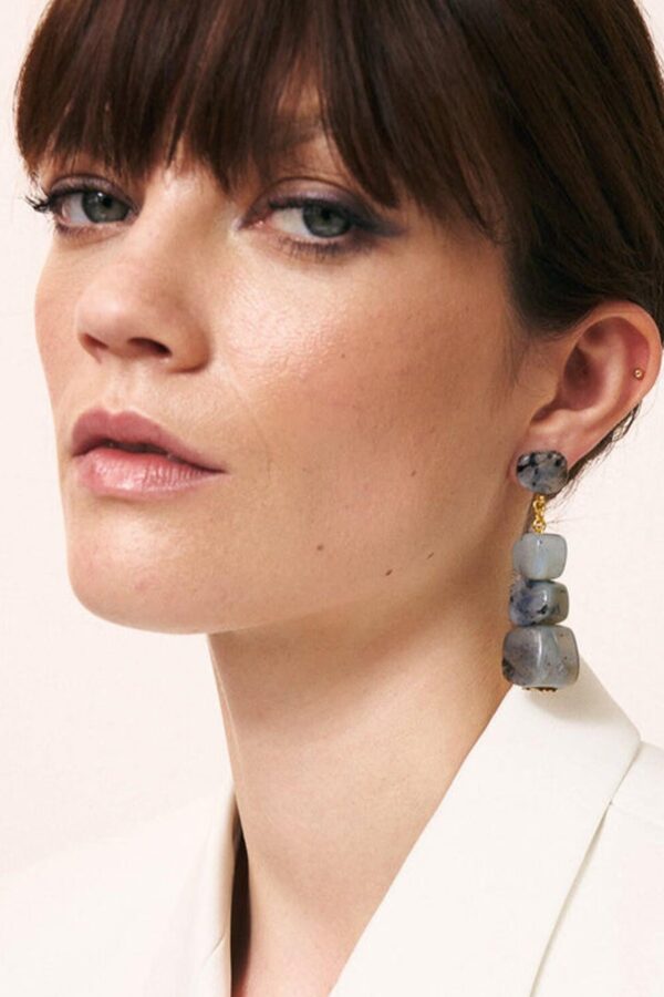 Vanessa Baroni Shaped Earring - Ink - Image 3