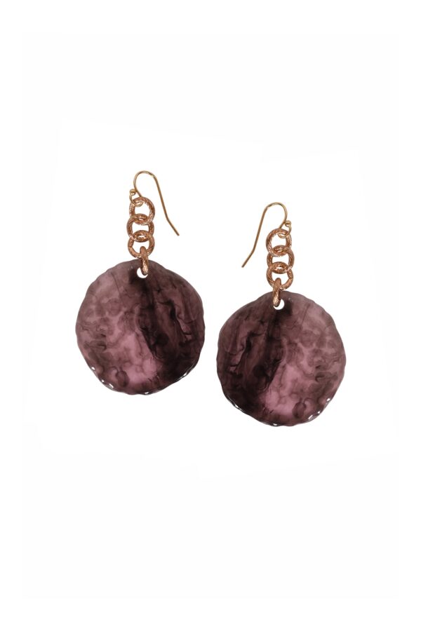 Alouette Design
 Drop Earring - Plum
