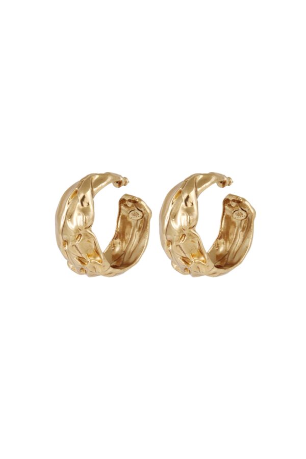 Gas Bijoux Compress Hoops - Gold