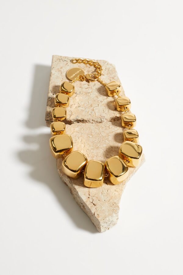 Vanessa Baroni Shaped Necklace - Gold - Image 3